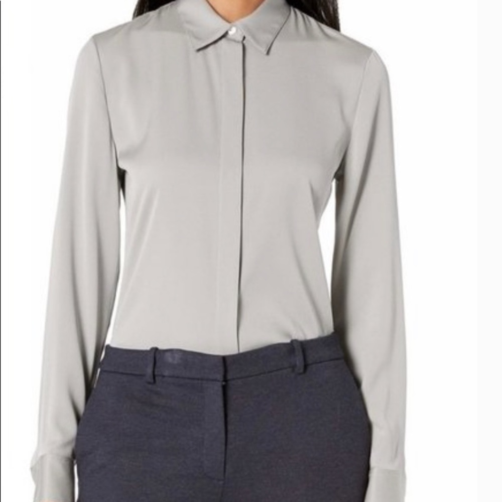 Theory Silk Long sleeve Blouse